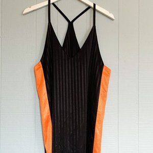 HALLOWEEN Slinky Silk Racerback Slip Dress 90's